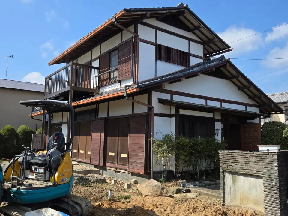 宗像市の外壁塗装工事：施工前